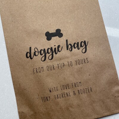 Wedding Doggie Bags, Doggie Bags, Dog Treat Bags for Wedding, Dog Treat ...