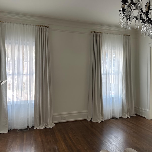 Aazon.co: Ikiriska Extra Long Custo Linen Curtains, Block of Two Aazon.co: Ikiriska Extra Long Custo Linen Curtains, Block of Two