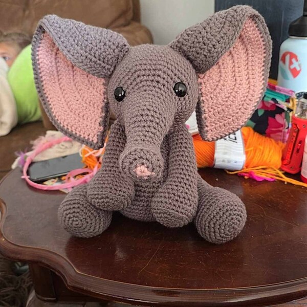 Everly the Elephant Crochet PDF Pattern ONLY; Digital File - Etsy Australia