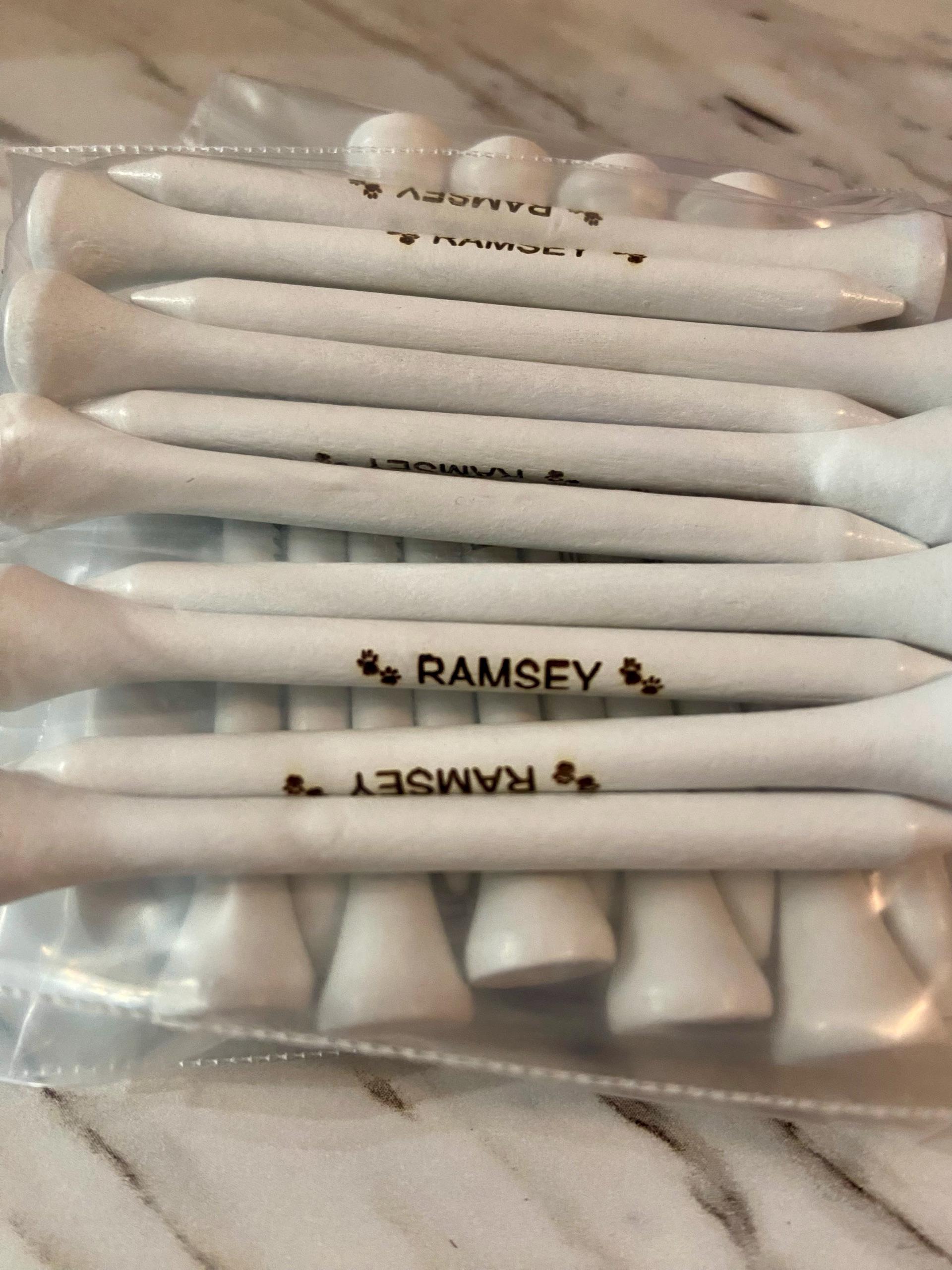 Personalized Golf Tees - Laser Engraved Golf Tee - Custom Golf Tees - 3 Golf Tee Colors - Custom Golf Gift 2.75&quot; SMALL ORDERS & BULK