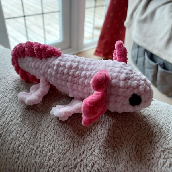 Axolotl Plush No Sew Crochet Pattern Do It Yourself Christmas Gift Baby ...