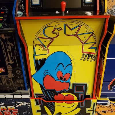 Arcade1up Cabinet Riser Graphics Pac-man Pacman Graphic Sticker Decal ...