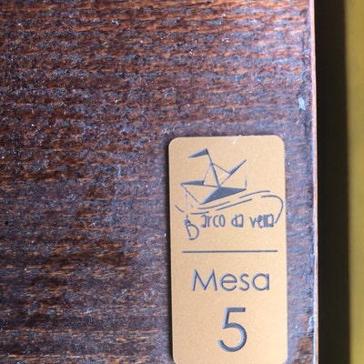 Engraved QR Code Plate to Put on a Table Logo Table - Etsy