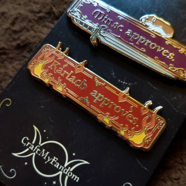 BG3 Companion Approval Badge Enamel Pins | Astarion, Karlach, Gale ...