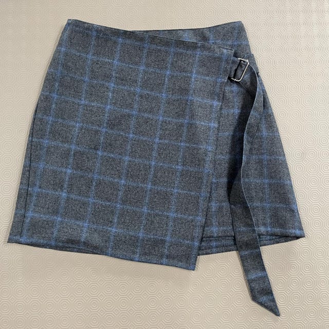 Wrap Mini Skirt With a Belt Detail - Beginner Friendly