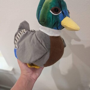 アヒルのぬいぐるみ動物の縫製パターン .pdf チュートリアル マガモの