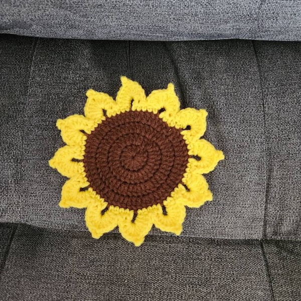 Sunflower Coasters Crochet Pattern, Easy Crochet PDF Pattern for ...