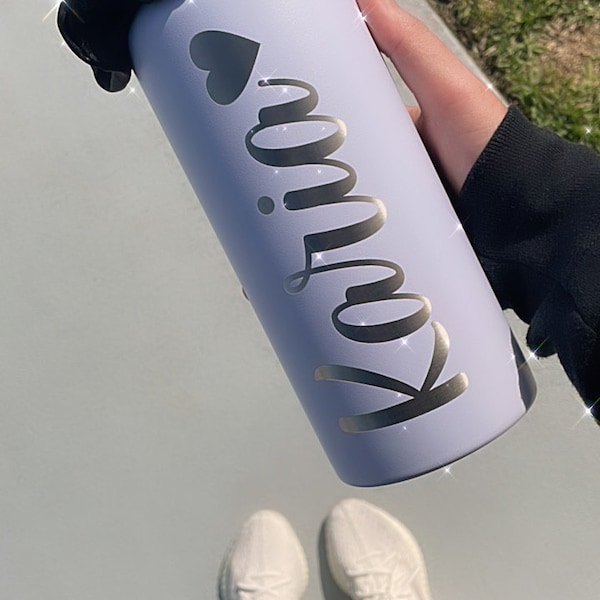 Hydro Water Bottle 32 Oz. / Your Name / Personalized Engraved Hydro ...