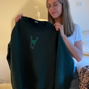 SW9014 Destiny Koi Embroidery Sweater
