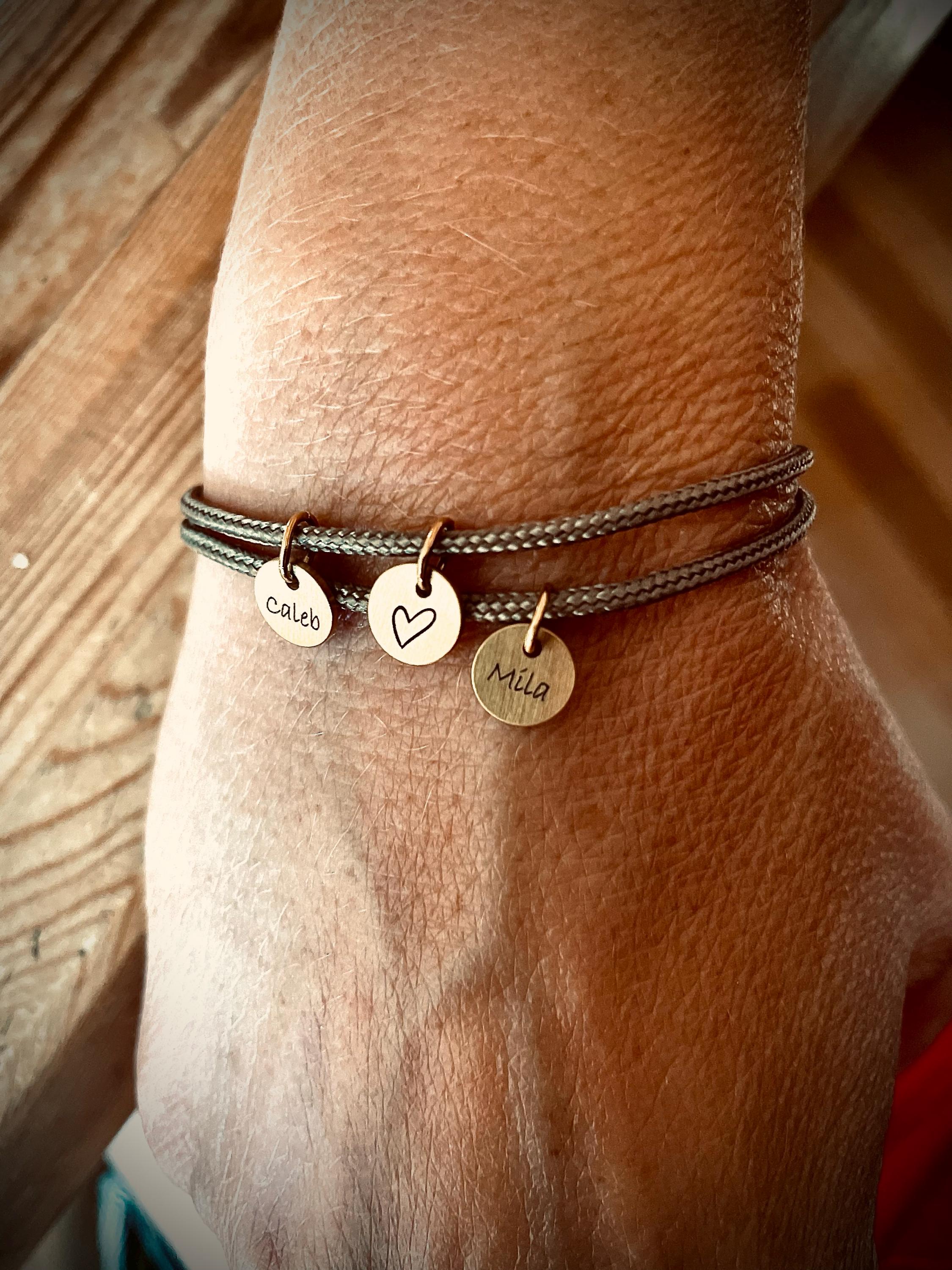 Personalized sailing rope bracelet - name bracelet - friendship bracelet - surfer bracelet - partner bracelet - stainless steel bracelet with engraving - A195
