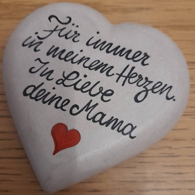 Für immer in unseren Herzen,bemalte Steine Grab,Trauersteine, Etsy.de