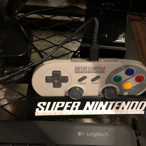 Super Nintendo SNES 8bitdo Pro SN30 SF30 Controller Display Stand 3D ...