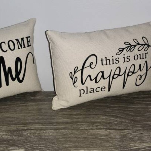 Small/ Mini Decorative Accent Pillow. welcome to Our Home Mini Pillow ...