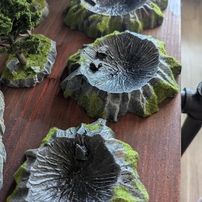 Set Di Colline Impilabili Earth Toned - Scenario Da Gioco Warhammer 40k D&D - Foto 2