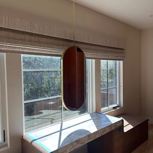 Capsula™ Capsule shaped Rose Gold Minimalist Mirror with Copper Frame