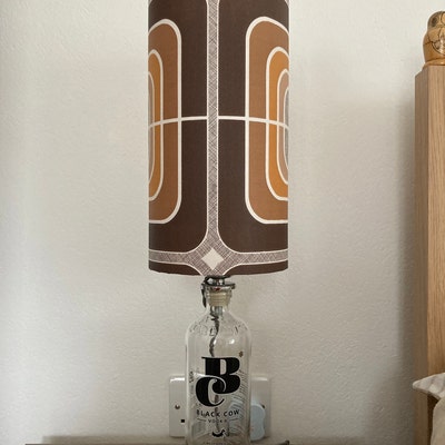 Retro Lampshade Original 70s Wallpaper Geometric Retro - Etsy UK