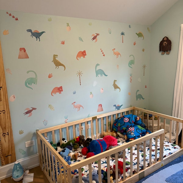 Dinosaur Wall Decals - Removable, Reusable Wall Stickers - Nursery ...
