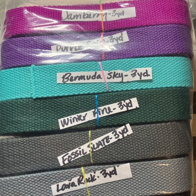 1 Inch Wide Cotton Webbing 25mm Colored Webbing by the Yard - Etsy