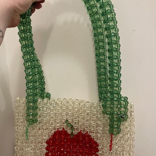 Crystal Green Beaded Handbag Handmade Bead Bag Custom Design crystal-green-beaded-handbag-handmade-bead-bag-custom-design