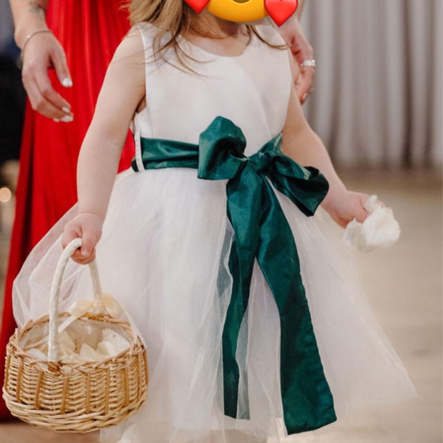Hunter Green Flower Girl Dress, Christmas Dresses for Girl, Toddler and  Baby, Green Wedding Flower Girl Dresses, Satin Tutu Dress - Etsy