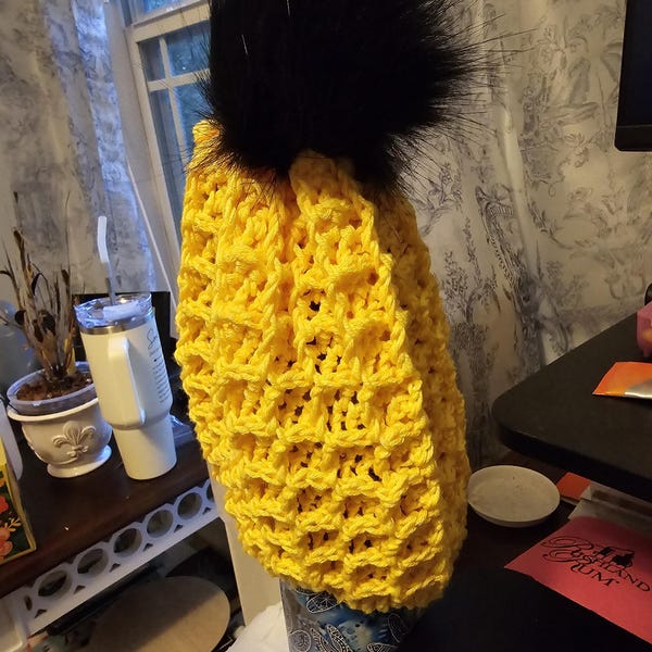 Crochet Waffle Stitch Beanie Pattern 749 DIGITAL DOWNLOAD - Etsy