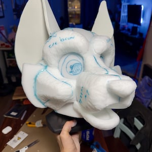 PDF-SJABLOON: hoofdsteun fursuit - vos! Digitale download