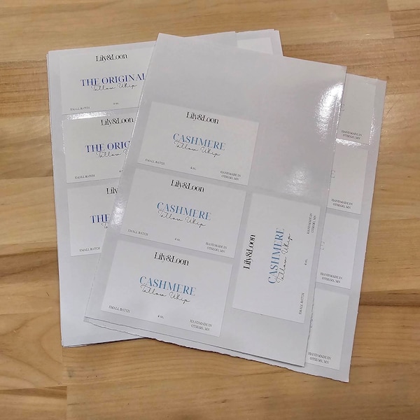 Any Size | Custom Rectangle Sticker | Personalized Rectangle Labels ...