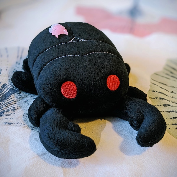 Stag Beetle Plush – Handmade Minky Bug Plushie, Colorful Coleoptera ...