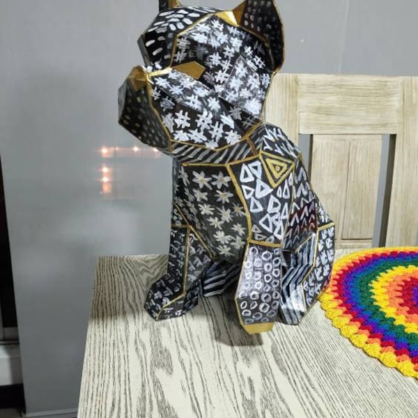 Papercraft 3d SMALL RABBIT BUNNY 3D Low Poly Paper Sculpture Diy Gift ...
