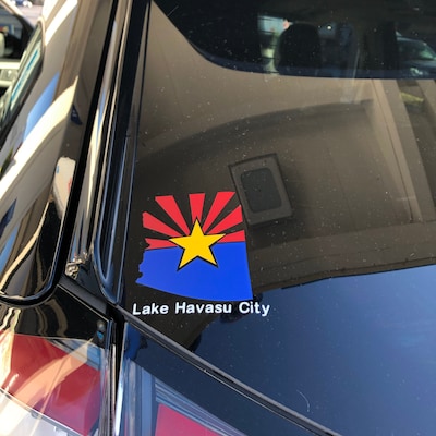 Arizona State Car Sticker Arizona State Car Decal Car Decal - Etsy