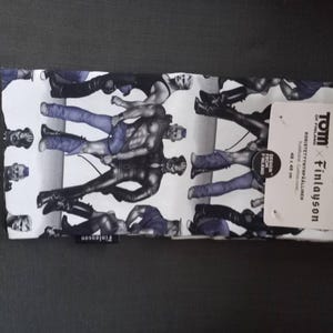 Tom of Finland Cotton Cushion Cover - Blue Squad Gay Art Pillow 19