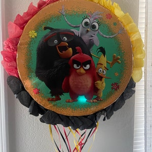 Angry Birds Party Custom Made Pinata bback - Etsy Angry Birds Party Custom Made Pinata bback - Etsy