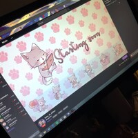 Kitty Cat Twitch Package, Kawaii Twitch Overlay, Twitch Panels, Cat ...