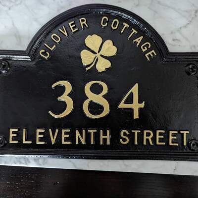 Edwardian /old Victorian Style English House Name Sign. Personalised ...