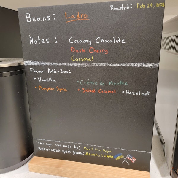 Wooden Chalkboard Sign Menu With Stand, Letter Board Sign, Menu Holder ...