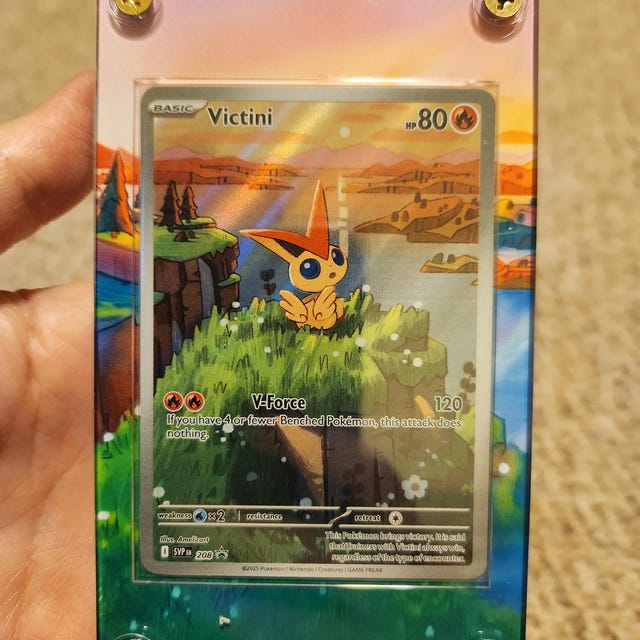 Pokemon Victini AR 097/086 Black Bolt Extended Art Case - Etsy