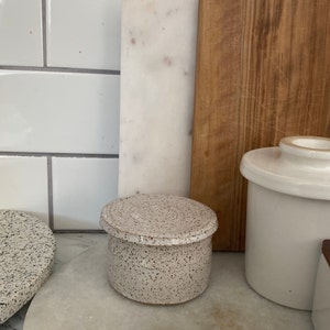 Descansa de cuchara de cerámica blanca salpicada colgante de | Etsy