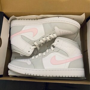 nike jordan pink and grey