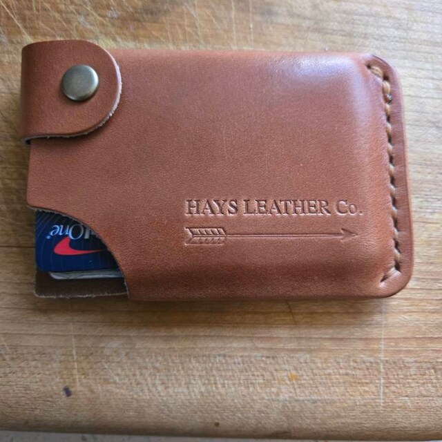 Hitchback Leather Wallet, Full Grain Leather, Hand Made