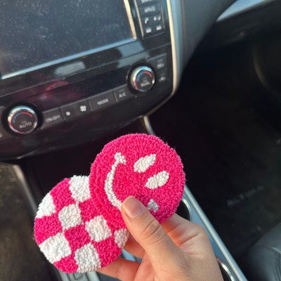 Punch Needle Coaster, Tufted Coaster,mini Rug, Custom Mug Rug, Drink ...