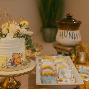 Décoration De Gâteau « Mama To Bee » - Thème Abeille Dorée