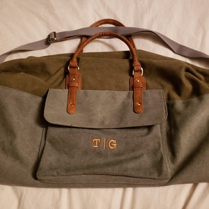 Personalized Weekender Bag Canvas Travel Bag Groomsman | Etsy