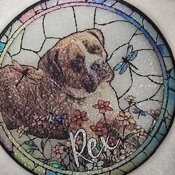 Custom Memorial Pet Mom/Dad Door Sign - Best Gift Idea For Dog/Cat Lovers/Home Decor - I Love You To The Moon & Back main image 0