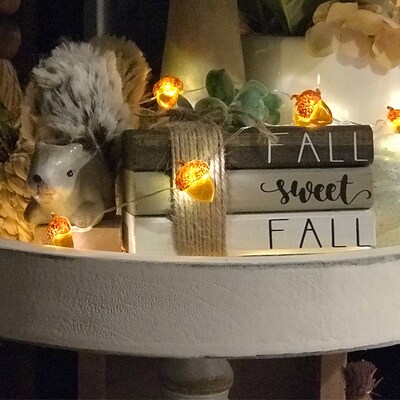 MINI Fall Sweet Fall Book Stack Autumn Farmhouse Books - Etsy