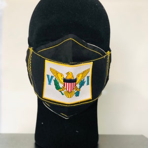 Toppa Bandiera Viaggi Bandiera Ricamata Delle Isole Vergini Americane (USVI) - Emblema Ferro Da Stiro, Souvenir Di Viaggio Perfetto! Holy Freedom - Foto 8