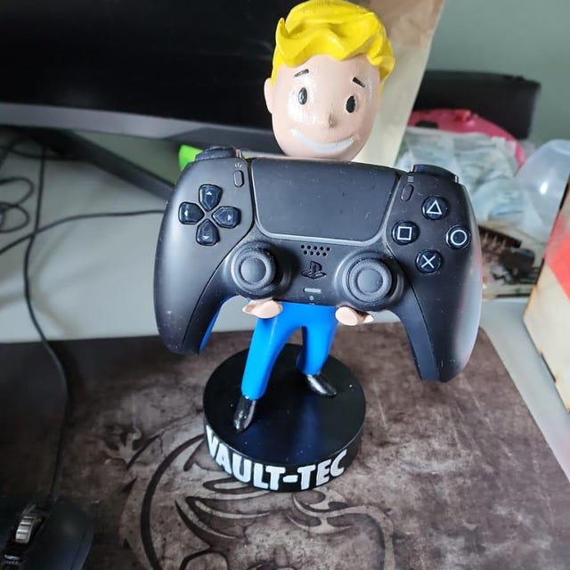 Vault Boy, Stand Controller/ Phone Holder, Gaming, Room Vault Boy, Stand Controller/ Phone Holder, Gaming, Room