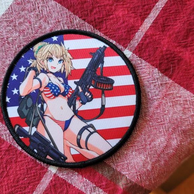 FEI Corp: Far East Industries pilot, anime girl pinup morale airsoft anime  patch