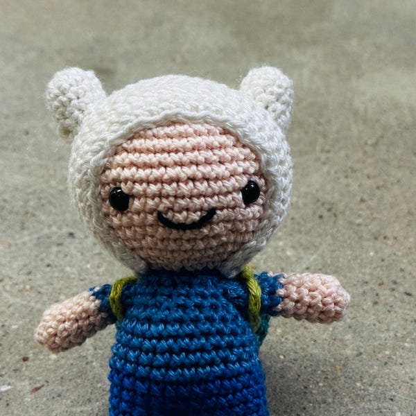 Crochet Pattern Mini Finn, English Pdf, Crochet Amigumi Pattern ...
