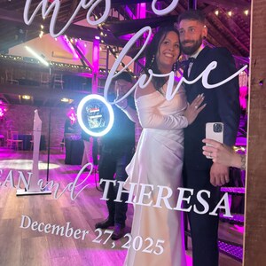 So This is Love Wedding Sign Mirror Decals and Stickers, Welcome