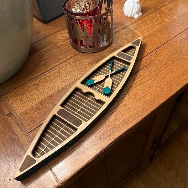 Canoe - Laser Cut Digital File SVG Glowforge Engraved - Etsy